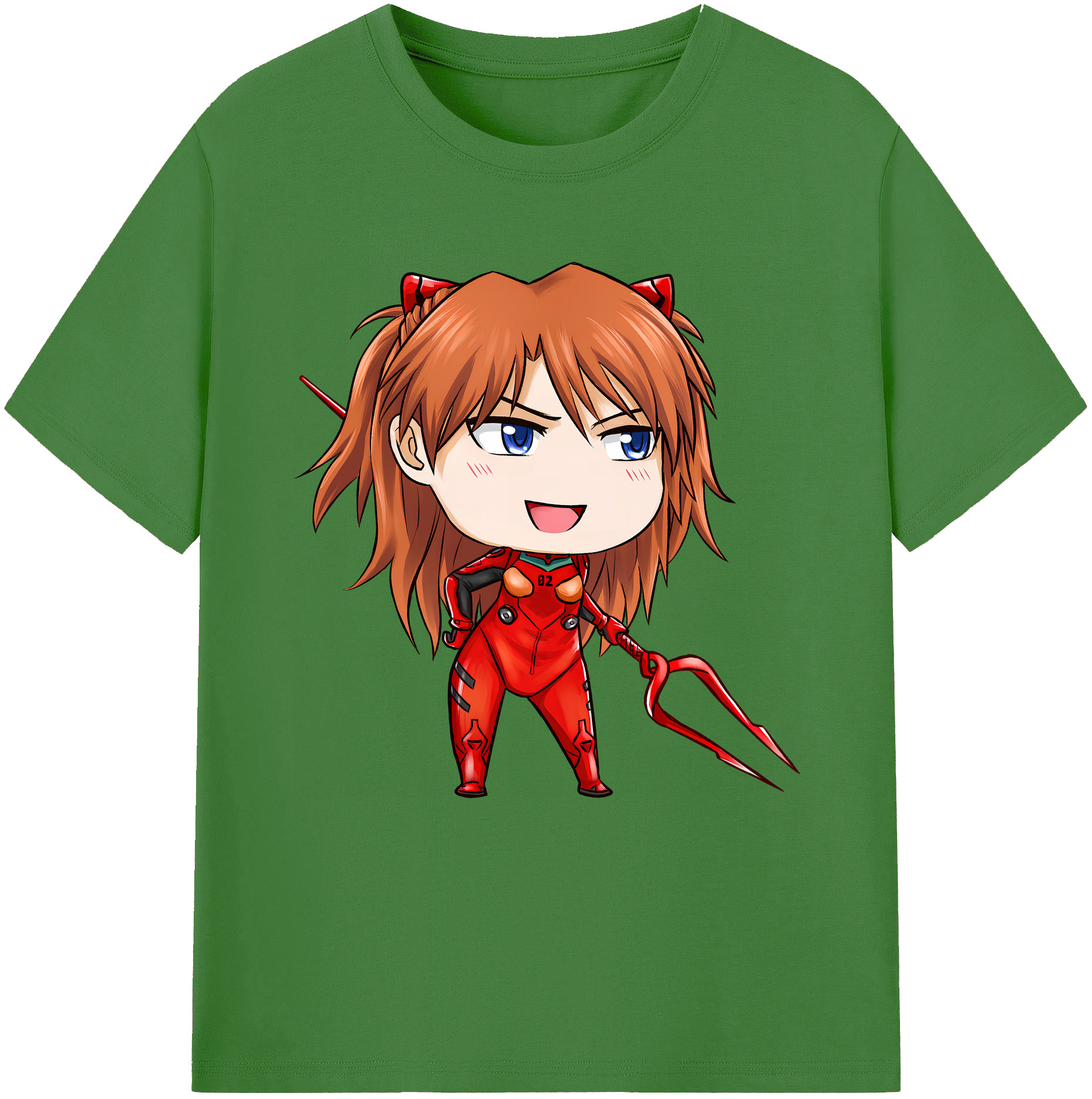 EVA 新世紀エヴァンゲリオン レディースカジュアルプリントTシャツ（綿100％）